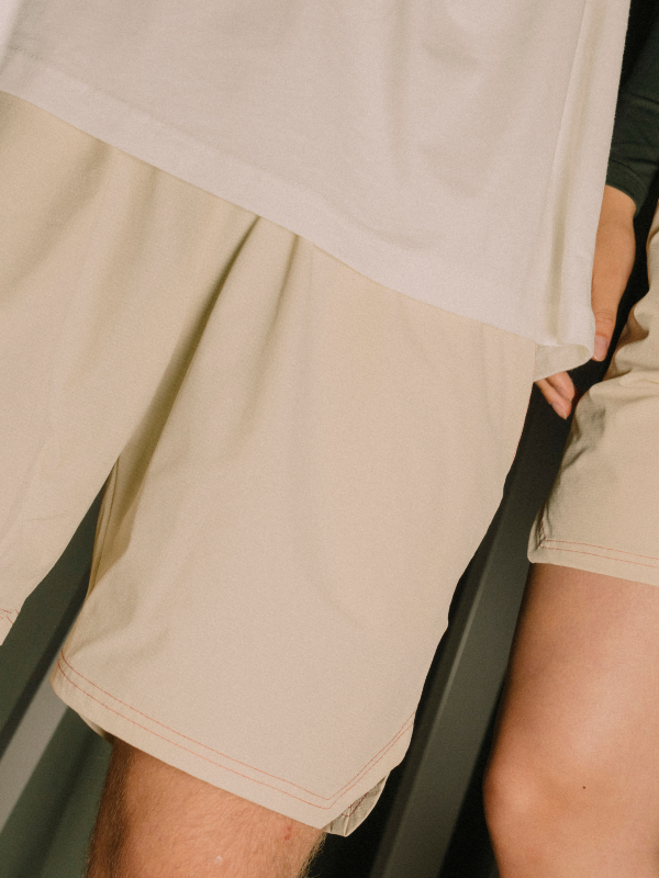Tech 03 shorts | Unisex Beige