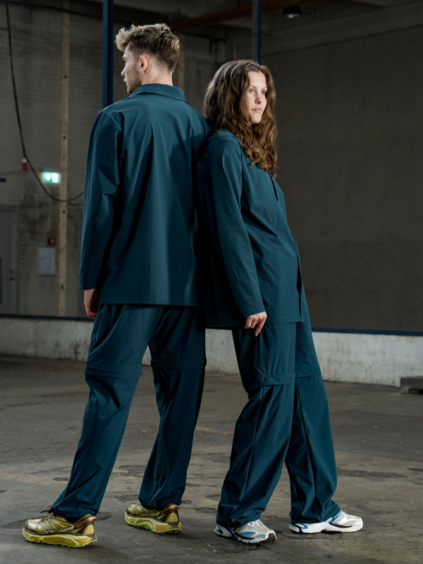 Tech zip-off-bukse | Unisex Petroleumsblå