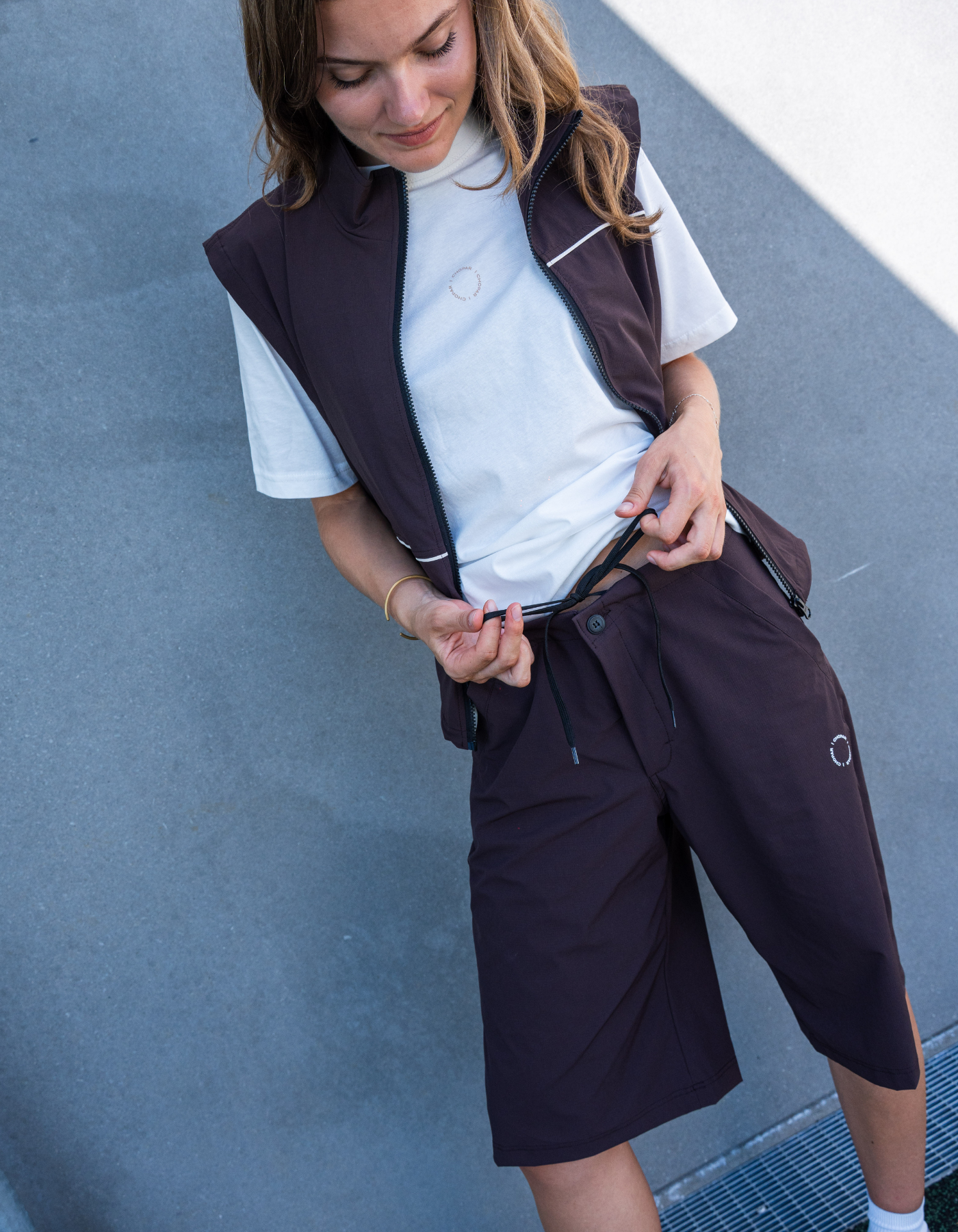 Tech jorts | Unisex | Dark brown