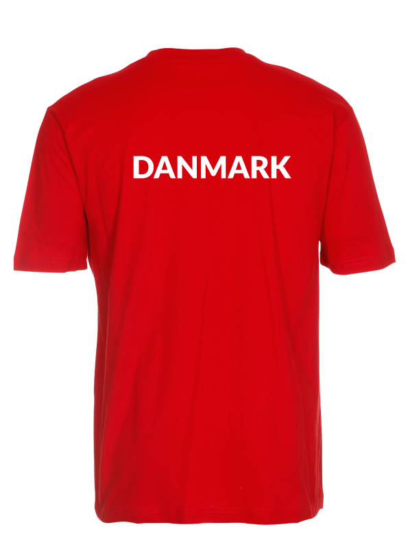 GymDanmark T-skjorte | Unisex | Rød