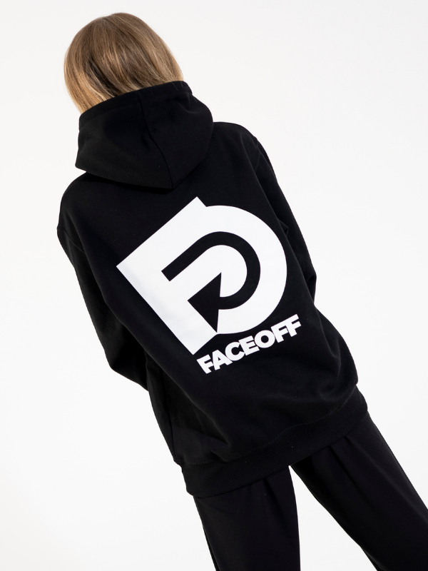 FACEOFF Classic Hoodie | UNISEX Svart