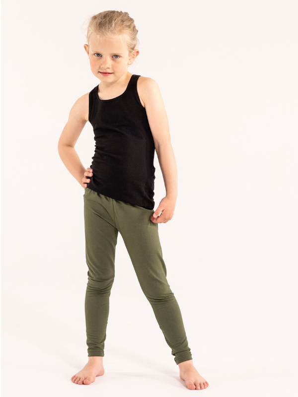 Leggings for barn | NS-179 Mørkegrønn