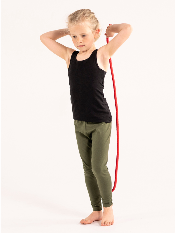 Leggings for barn | NS-179 Mørkegrønn