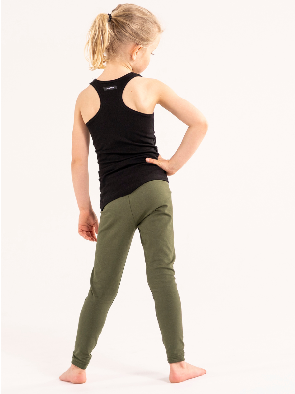 Leggings for barn | NS-179 Mørkegrønn