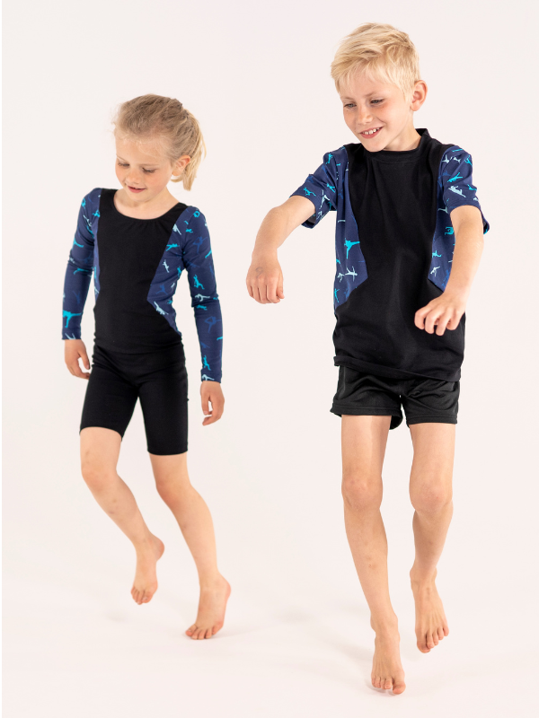 Catsuit | NS-181 Blå gymnast