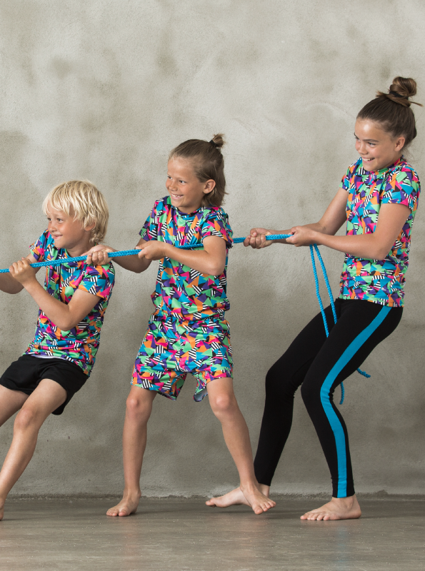 Leggings | NS-146 Svart-lilla