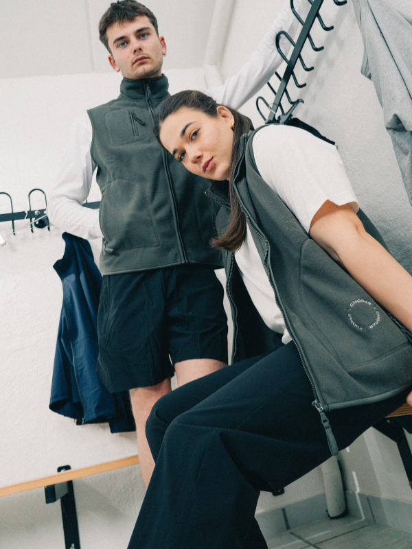 Fleecevest | Unisex Mørk grå