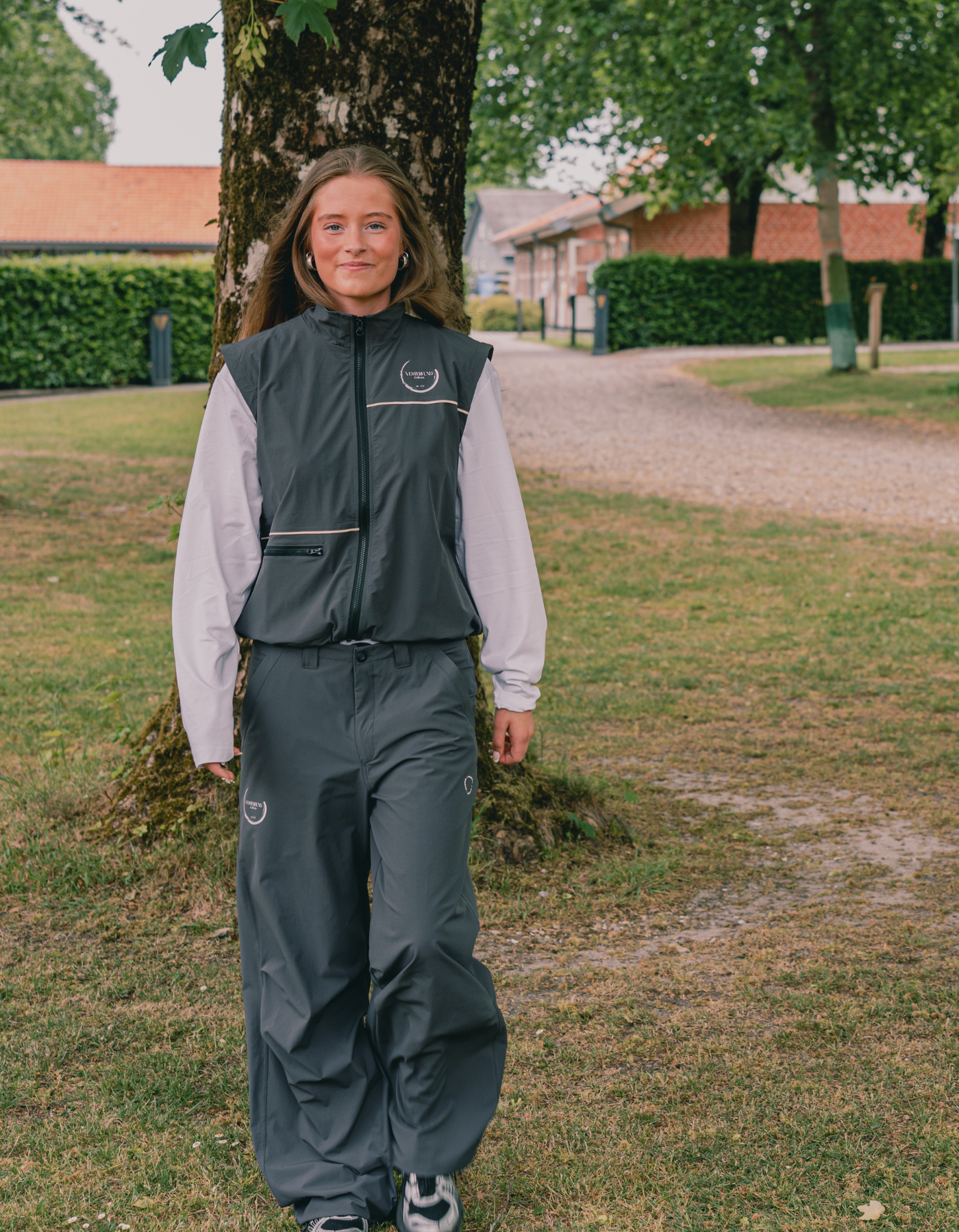 Vesterlund Collective Parachute Pants | Dark Grey