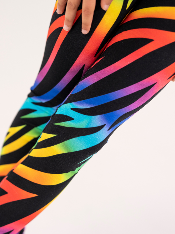 Leggings for barn | NS-179 Rainbow tiger