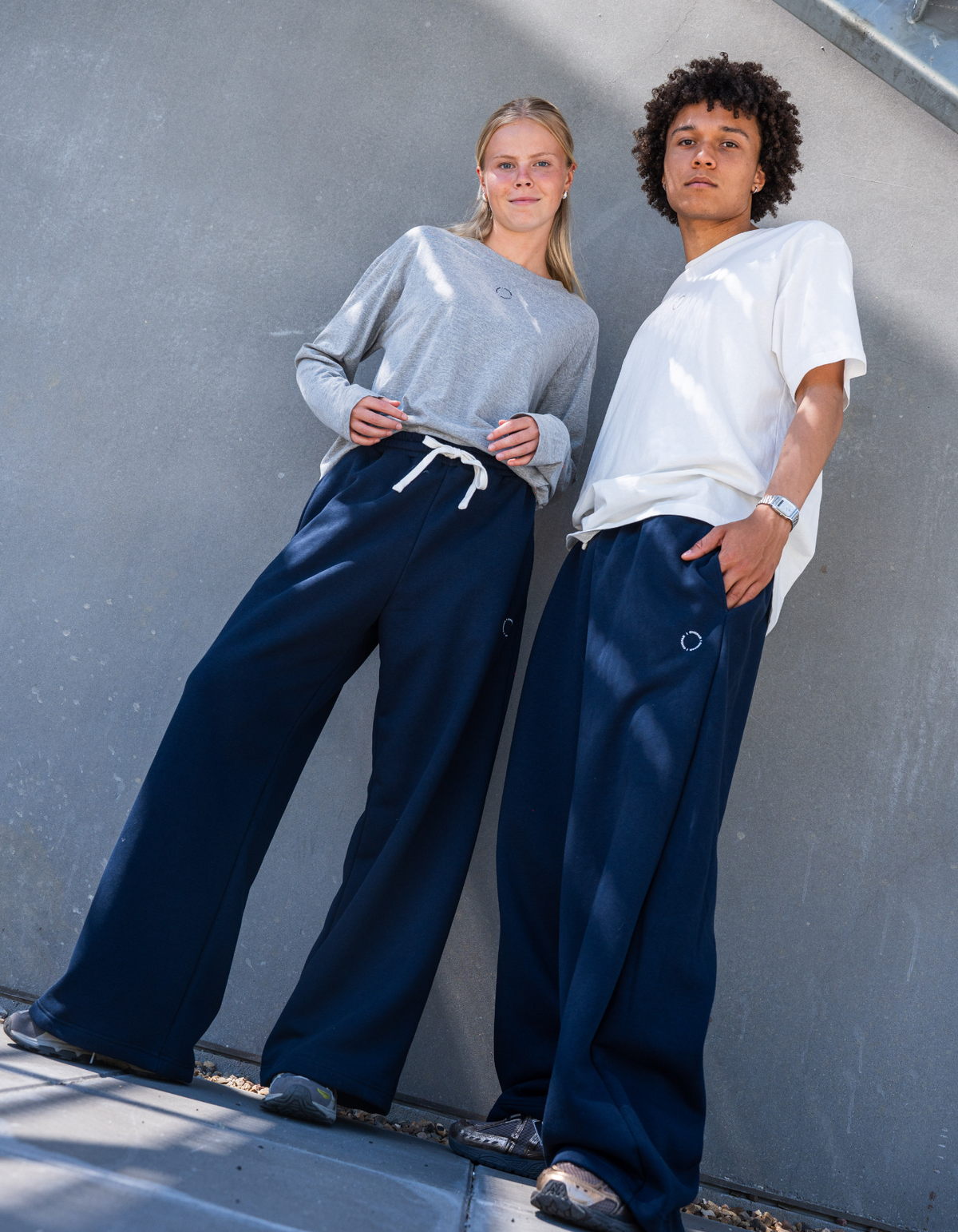 Wide sweatpants | Unisex | Navy