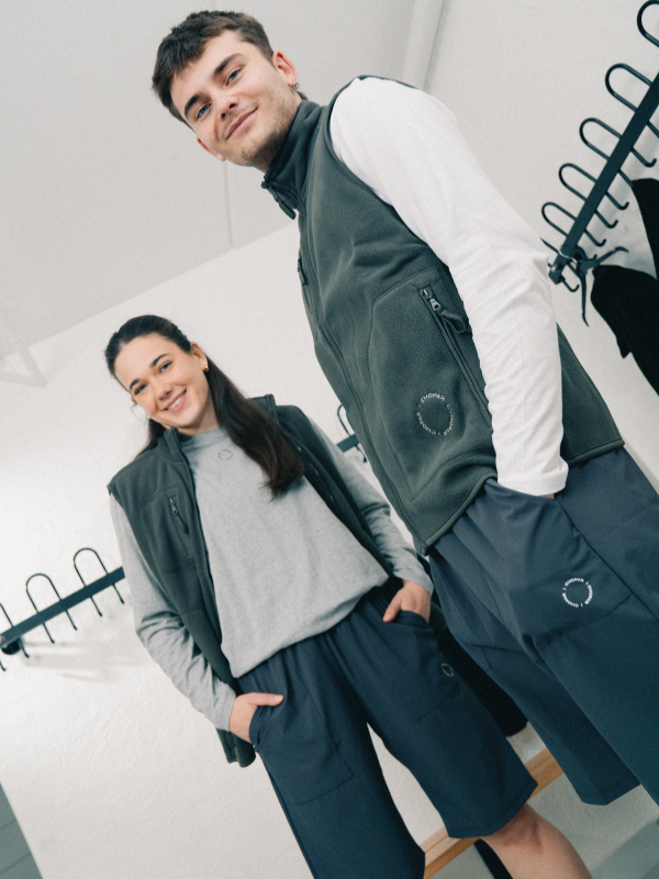 Fleecevest | Unisex Mørk grå
