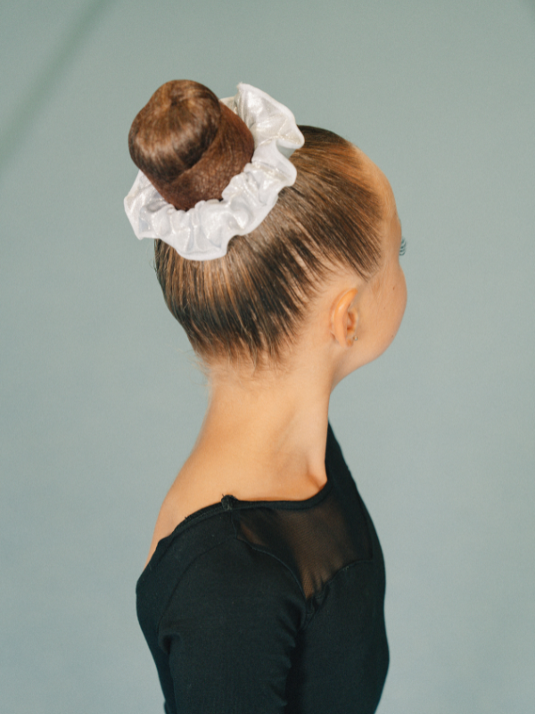 Scrunchies | Hårbånd Hvit minidot