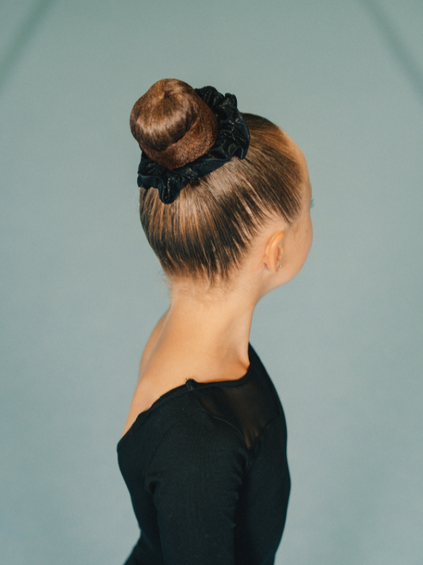 Scrunchies | Hårbånd Svart minidot