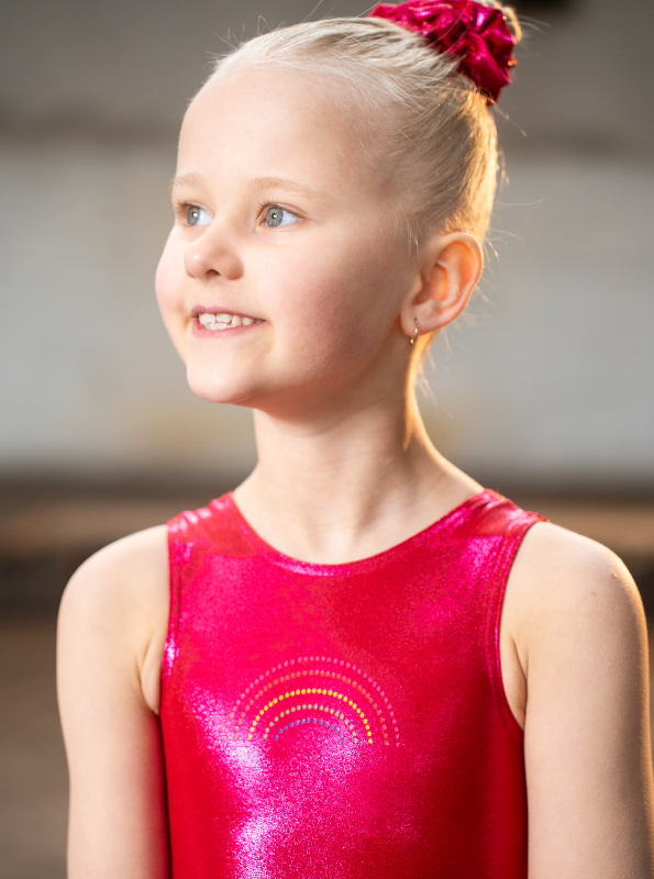 Nola Leotard - Pink/Rainbow