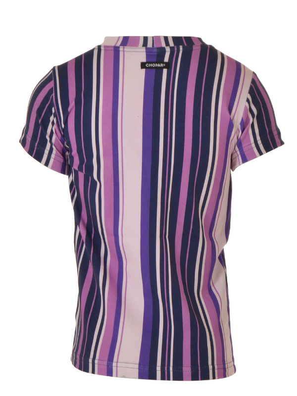 T-skjorte | NS-158 | Outlet Purple Stripe