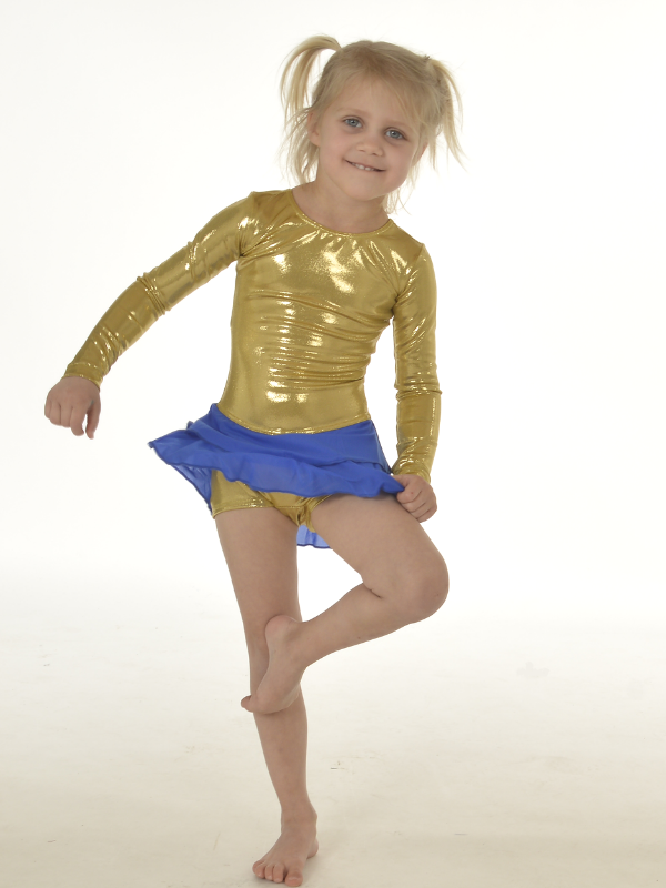 Gymnastikkdrakt i tyll | Gull | Jente
