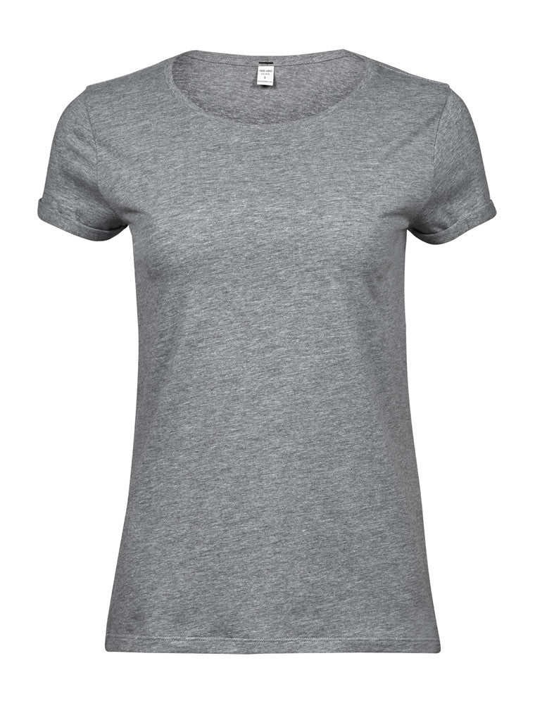 Tee Jays | Roll-Up Tee | Ladies Grey
