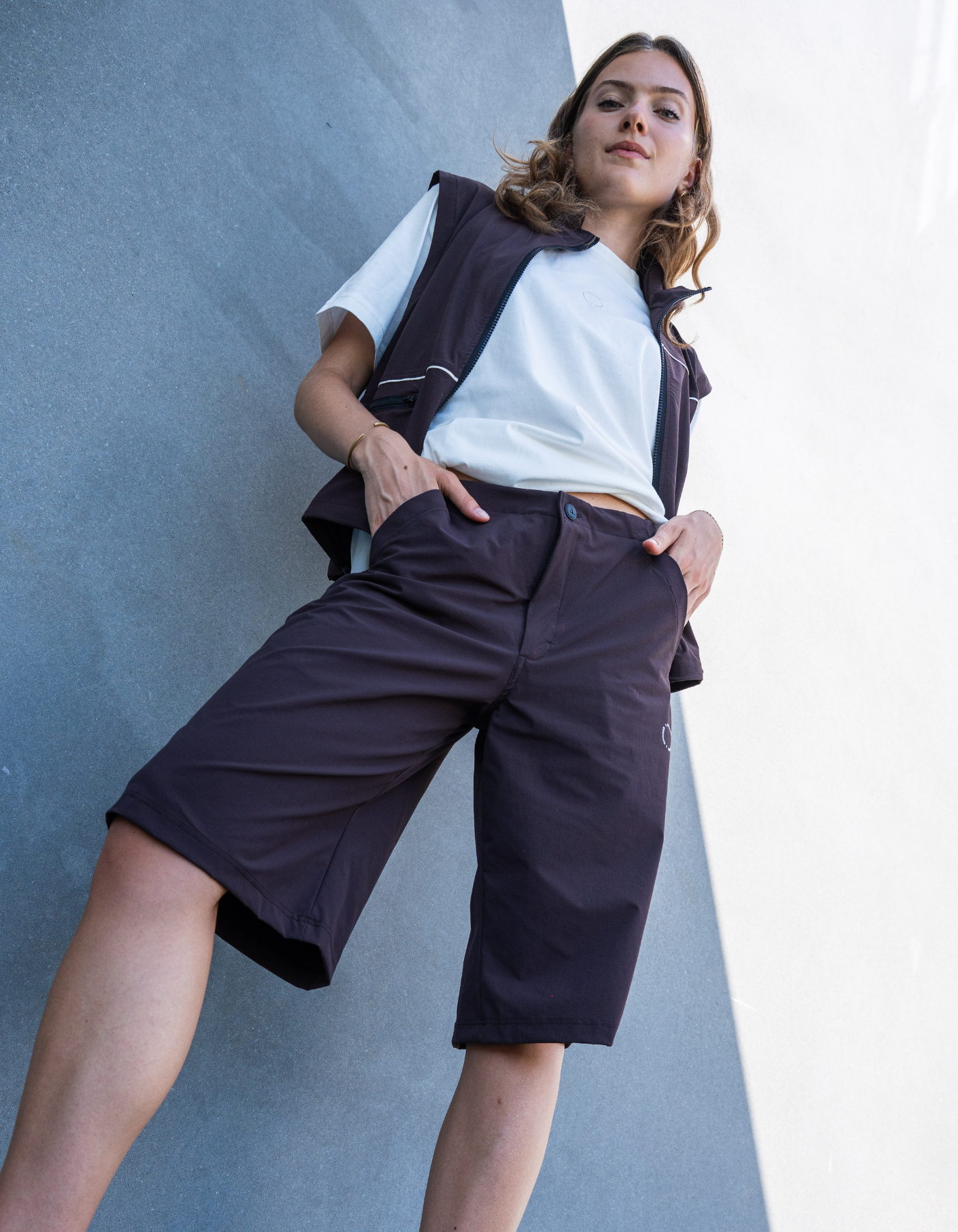 Tech jorts | Unisex | Dark brown