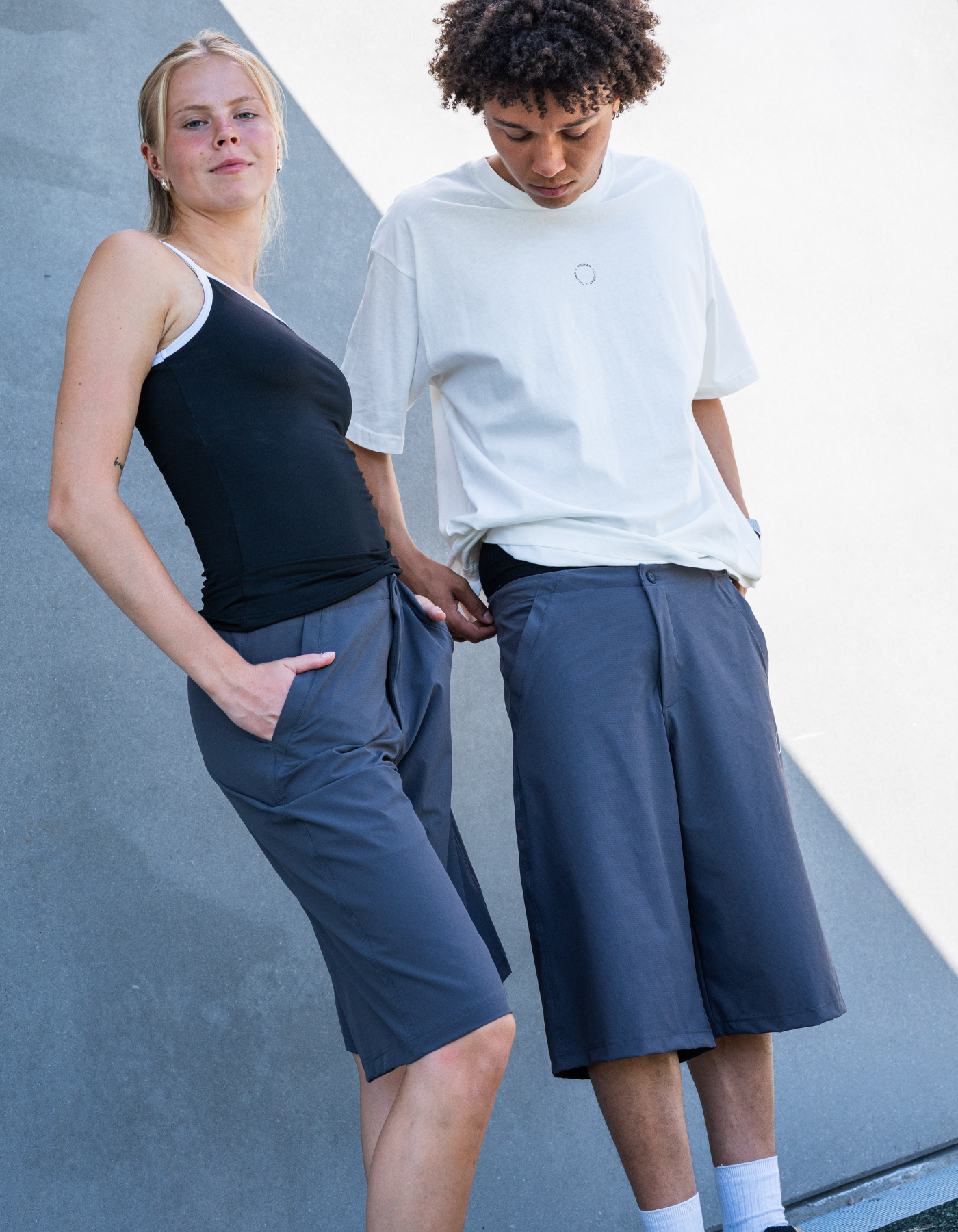 Tech jorts | Unisex | Dark grey