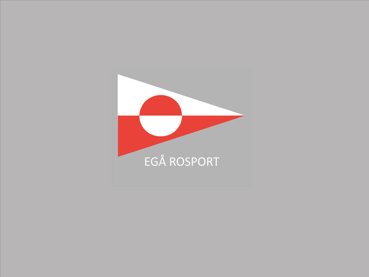 Egå hvit/rød logo