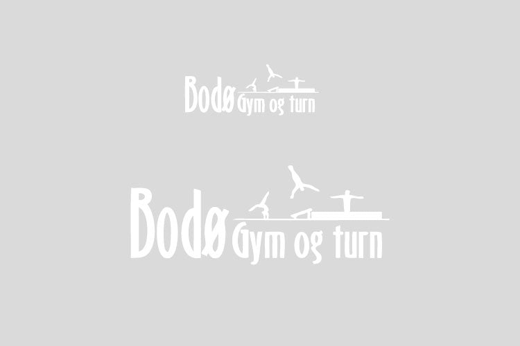 Bodø logopackage, white (4069+4076)