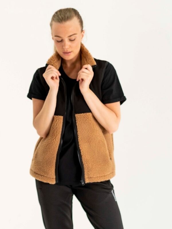 Teddyvest | Unisex Svart