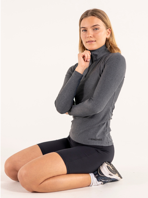 Training halfzip 01 | Women Mørk grå