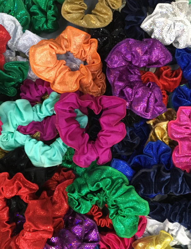 Scrunchies | Hårbånd Grønn minidot
