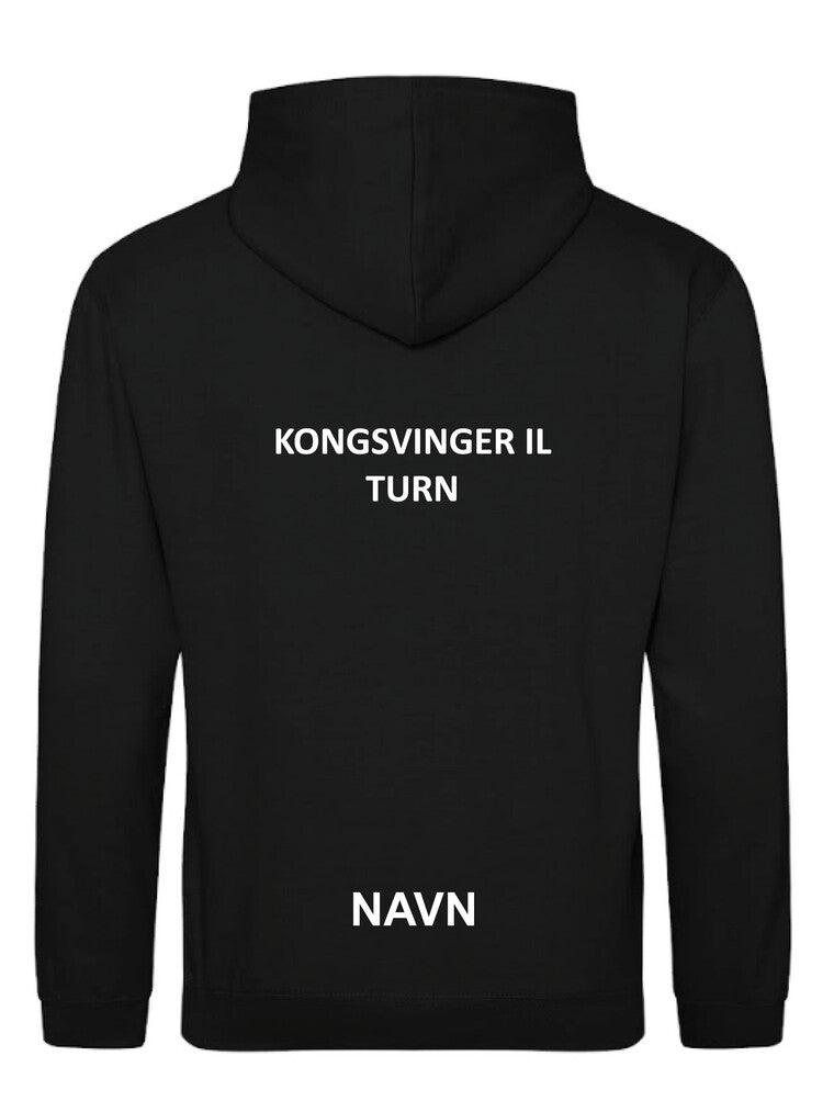 Kongsvinger hettegenser svart