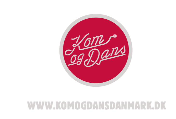 Come and Dance-logo - hvit tekst
