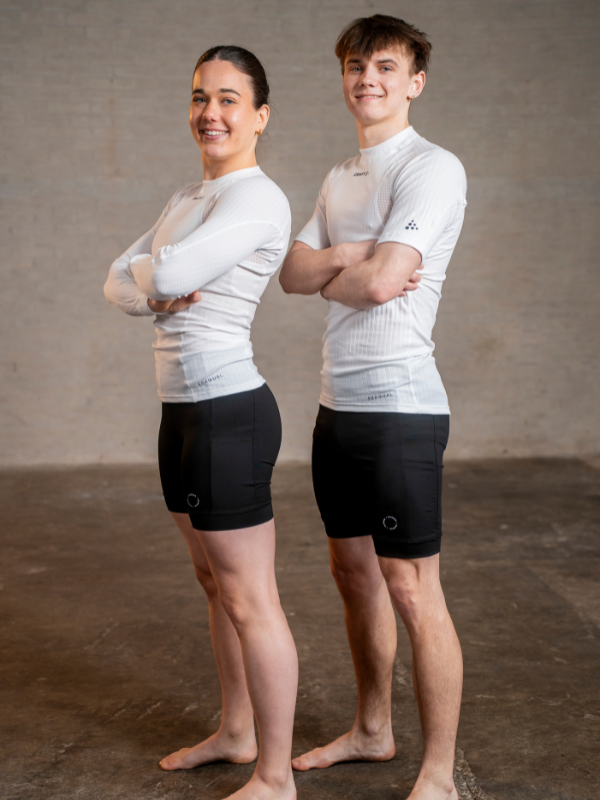 Rosa shorts med lomme I Unisex
