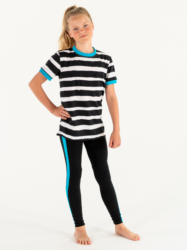 Leggings | NS-146 Svart-turkis