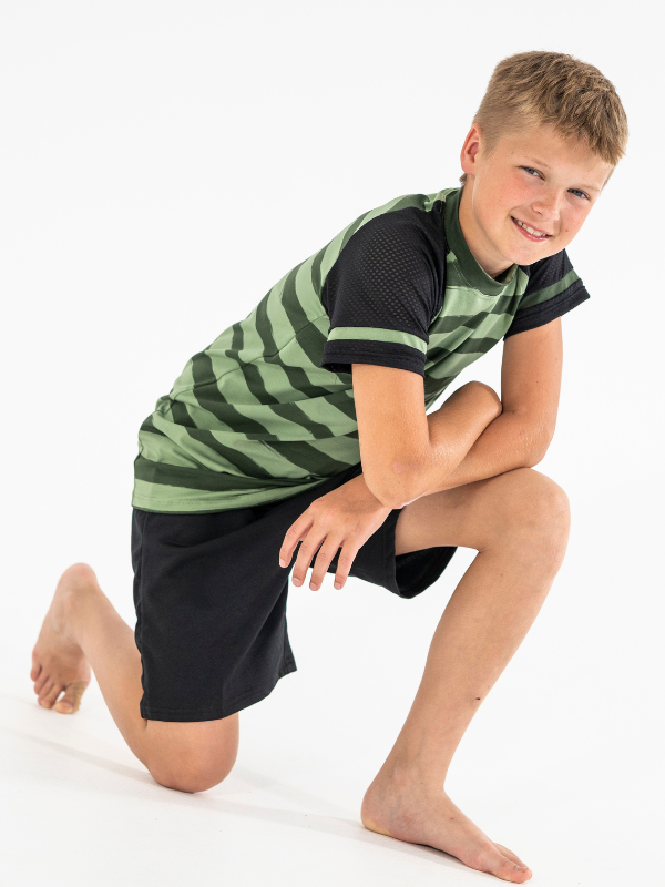 T-skjorte | NS-169 | Outlet Green Stripes