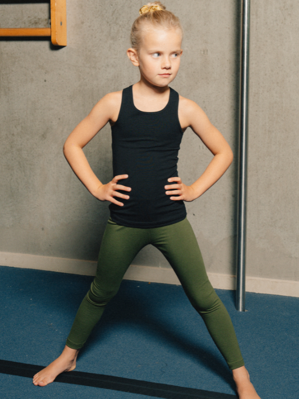 Leggings for barn | NS-179 Mørkegrønn