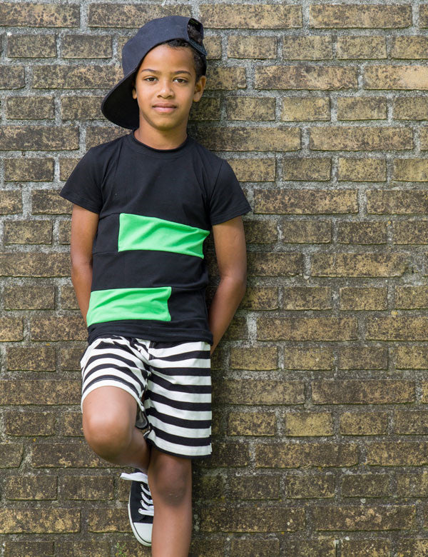 T-skjorte | NS-136 UDG Black-Lime