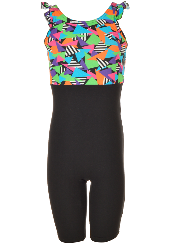 Catsuit | NS-152 Udg Black-Kids Triangle