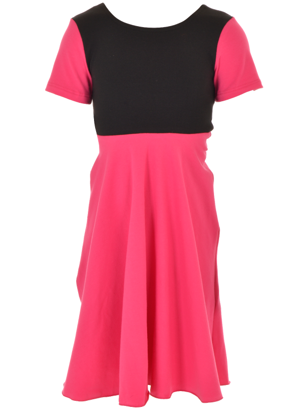Kjole | NS-155 | Outlet Pink-svart
