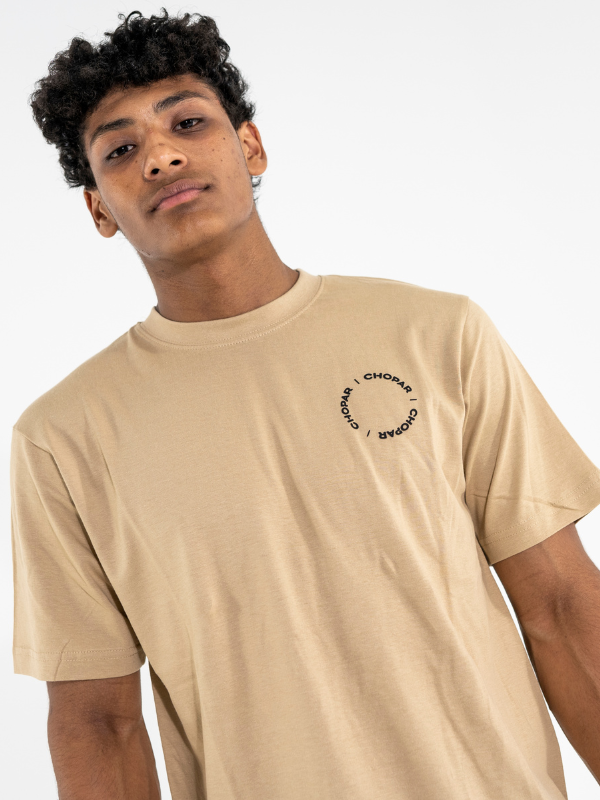 Økologisk t-skjorte for menn Beige