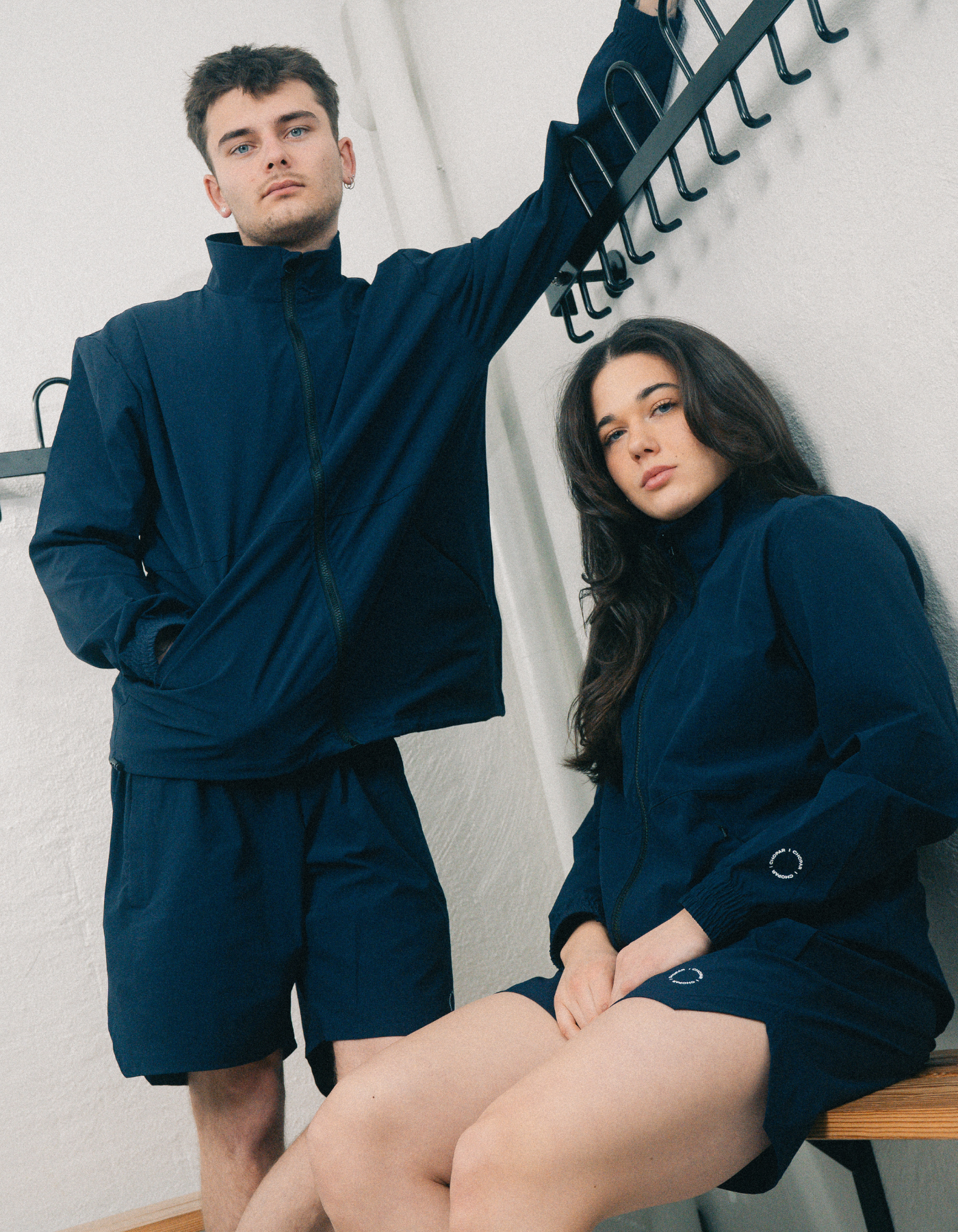 Tech 01 full glidelås | Unisex Navy