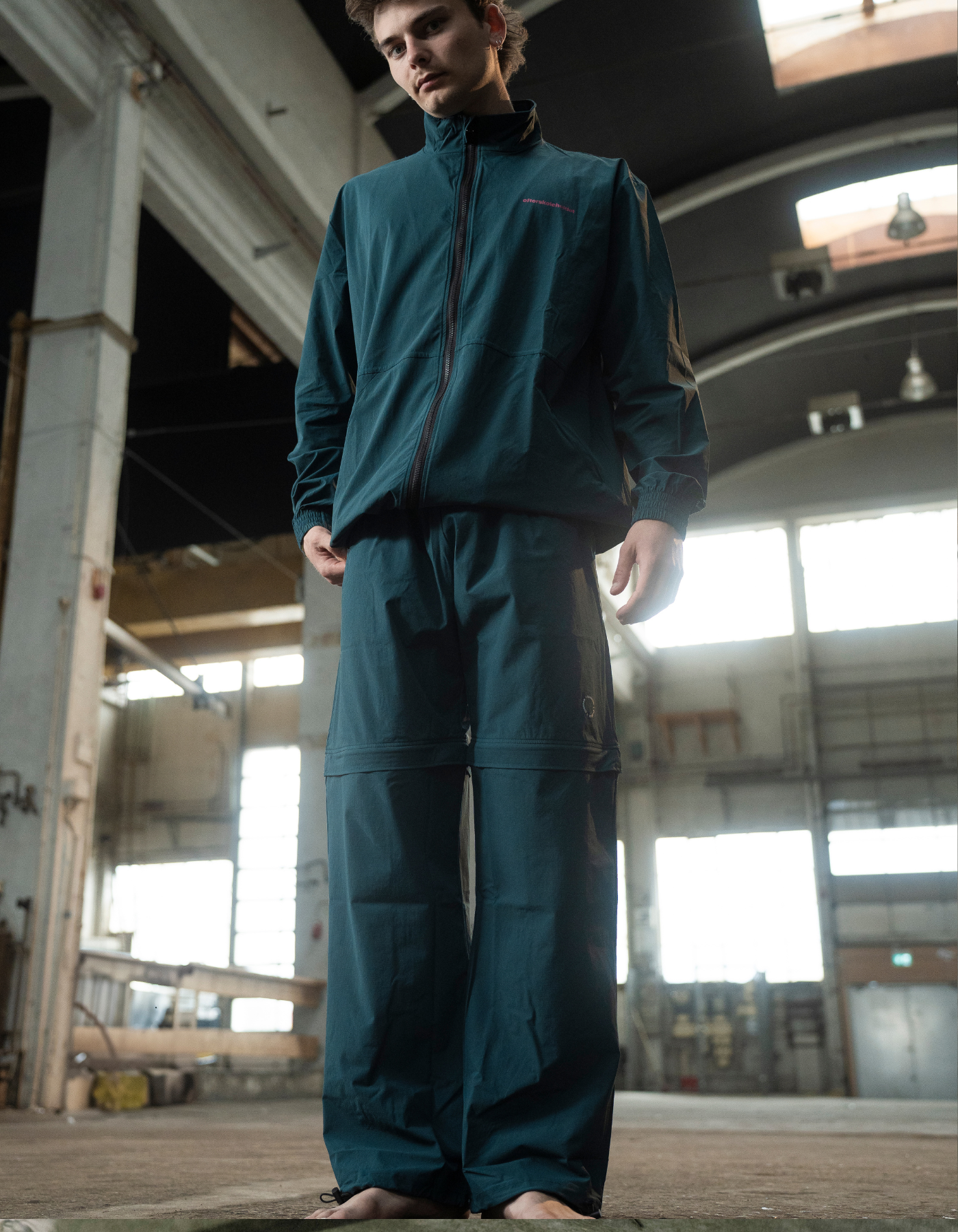 Tech zip-off-bukse | Unisex Petroleumsblå