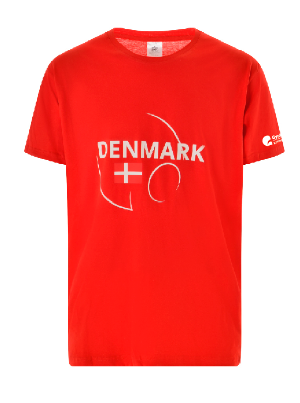 Danmark supporter t-skjorte | Unisex