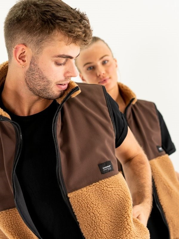 Teddyvest | Unisex Brun