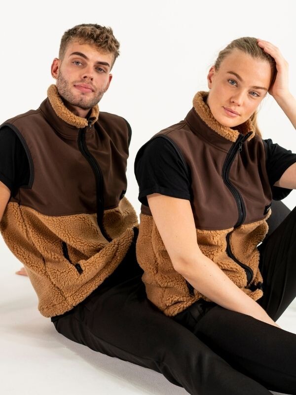 Teddyvest | Unisex Brun