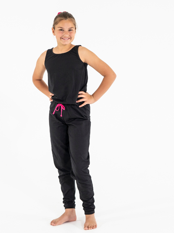 Jumpsuit | NS-159 | Outlet Rosa-Svart