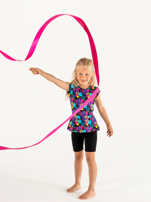 Catsuit Peplon | NS-160 | Oultet PinkCircle-Black